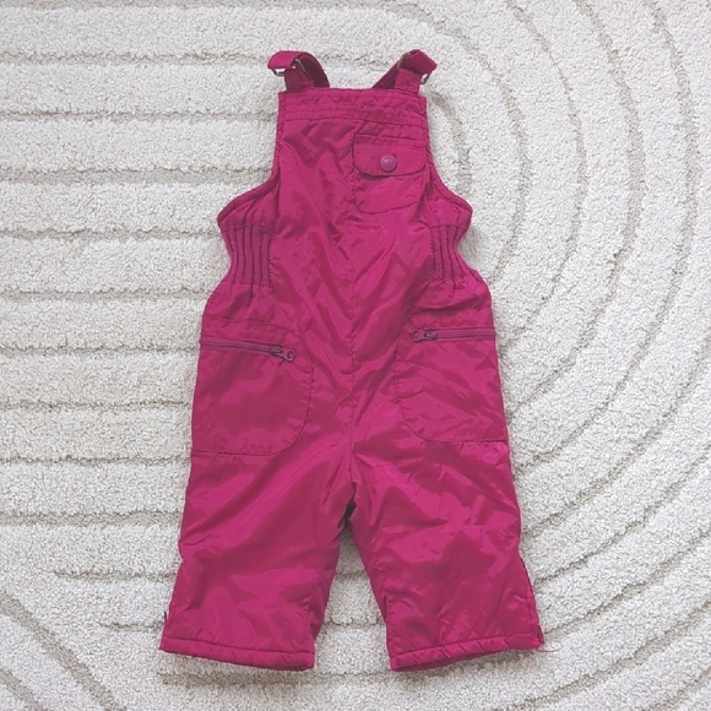 Old Navy Bright Pink Kids Snow Bibs Overalls
